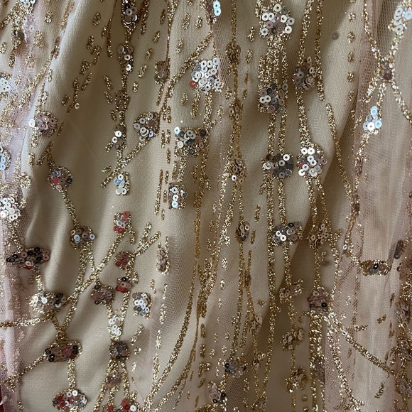 NEW Southern Fried Chics Sequin and Glitter Maxi Dress - Picture 6 of 13